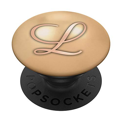 Letter L: Pink Rose Initial L Yellow Golden Design PopSockets Grip and Stand for Phones and Tablets Letter L: Pink Rose Initial L Yellow Golden Design PopSockets Grip and Stand for Phones and Tablets