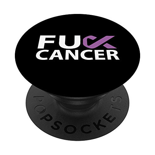 Fuck Hodgkins Lympoma Cancer F U FU Ribbon Cancer Awareness PopSockets Grip and Stand for Phones and Tablets