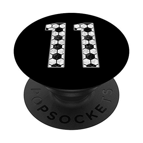 Soccer  11 Love Soccer Mom Favorite Player Jersey Number 11 PopSockets Grip and Stand for Phones and Tablets
