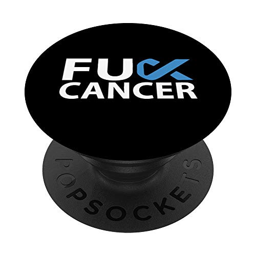 Fuck Stomach Cancer F U FU Blue Ribbon Cancer Awareness PopSockets Grip and Stand for Phones and Tablets Fuck Stomach Cancer F U FU Blue Ribbon Cancer Awareness PopSockets Grip and Stand for Phones and Tablets