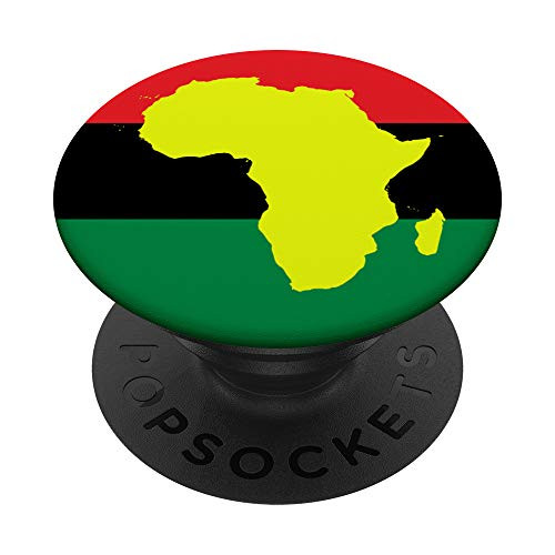 Pan African Flag - Continent of Africa PopSockets Grip and Stand for Phones and Tablets