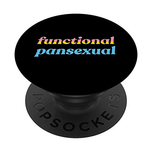 Functional Pansexual Funny LGBTQIA Pan Pride Flag Meme PopSockets Grip and Stand for Phones and Tablets