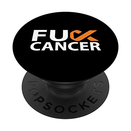 Fuck Kidney Cancer F U FU Orange Ribbon Cancer Awareness PopSockets Grip and Stand for Phones and Tablets Fuck Kidney Cancer F U FU Orange Ribbon Cancer Awareness PopSockets Grip and Stand for Phones and Tablets