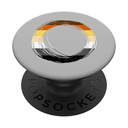 Scribble Circle Pride Flag Colors - Gay Bear PopSockets Grip and Stand for Phones and Tablets
