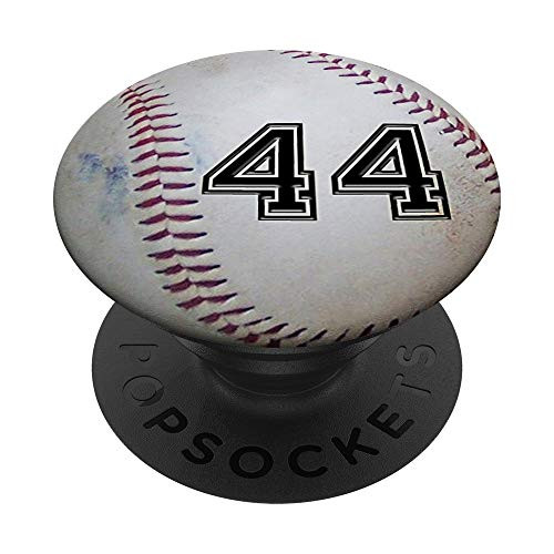 Baseball Number 44 Player Lucky Number - Baseball PopSockets PopGrip: Swappable Grip for Phones  and  Tablets