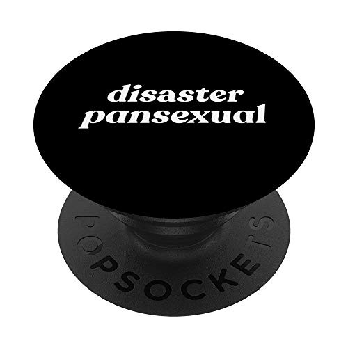 Disaster Pansexual Funny LGBTQIA Pan Pride Meme PopSockets Grip and Stand for Phones and Tablets