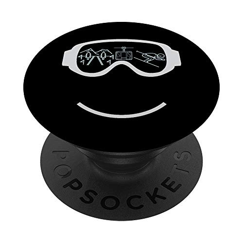 Skiing Glasses Funny Mountains Slope Skier Humor Gift PopSockets Grip and Stand for Phones and Tablets Skiing Glasses Funny Mountains Slope Skier Humor Gift PopSockets Grip and Stand for Phones and Tablets