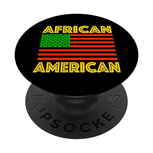 African American Black Pride Flag Pan African Black History PopSockets PopGrip: Swappable Grip for Phones  and  Tablets