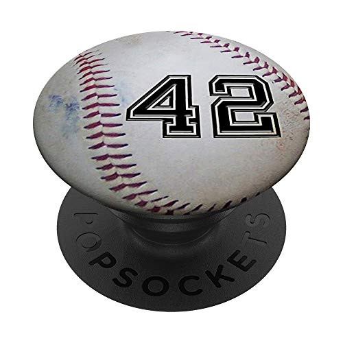Baseball Number 42 Player Lucky Number - Baseball PopSockets PopGrip: Swappable Grip for Phones  and  Tablets