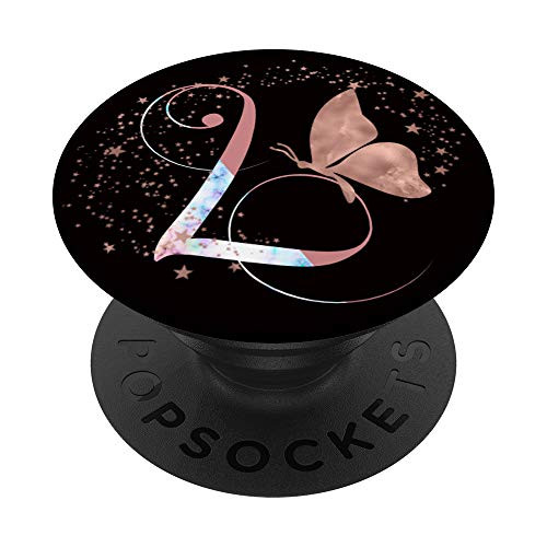 Letter L Initial Rose Blush Butterfly Stars Monogram PopSockets PopGrip: Swappable Grip for Phones and Tablets Letter L Initial Rose Blush Butterfly Stars Monogram PopSockets PopGrip: Swappable Grip for Phones and Tablets