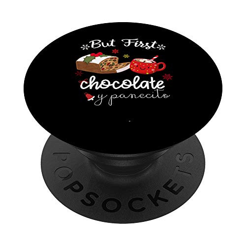 Latina Mom Cute Spanish Chocolate y Pan de Frutas Christmas PopSockets Grip and Stand for Phones and Tablets Latina Mom Cute Spanish Chocolate y Pan de Frutas Christmas PopSockets Grip and Stand for Phones and Tablets
