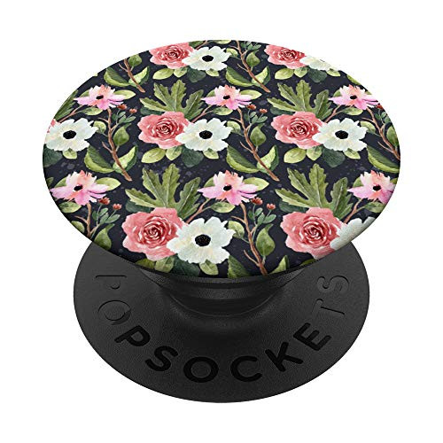 Roses, White Flowers Bouquet Floral Pattern Botanical Garden PopSockets Grip and Stand for Phones and Tablets Roses, White Flowers Bouquet Floral Pattern Botanical Garden PopSockets Grip and Stand for Phones and Tablets