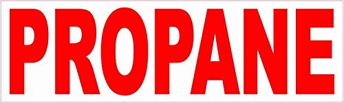 StickerTalk Propane Vinyl Sticker, 10 inches by 3 inches