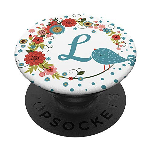 Letter L Gift Retro Floral Monogram Initial L PopSockets Grip and Stand for Phones and Tablets Letter L Gift Retro Floral Monogram Initial L PopSockets Grip and Stand for Phones and Tablets