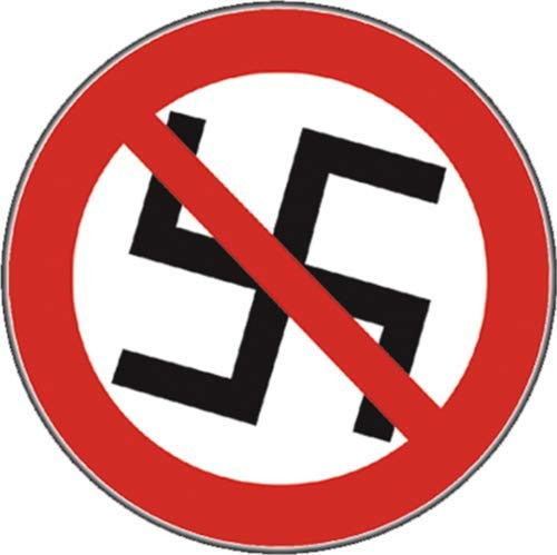 No Nazis - Anti-Nazi Sticker - 3 1/8" Round No Nazis - Anti-Nazi Sticker - 3 1/8" Round