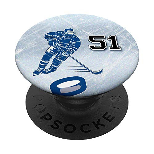 51 Hockey Number Player Design  51 PopSockets PopGrip: Swappable Grip for Phones  and  Tablets