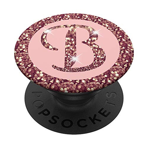 Initial Letter Alphabet B Monogram PopSockets Grip and Stand for Phones and Tablets