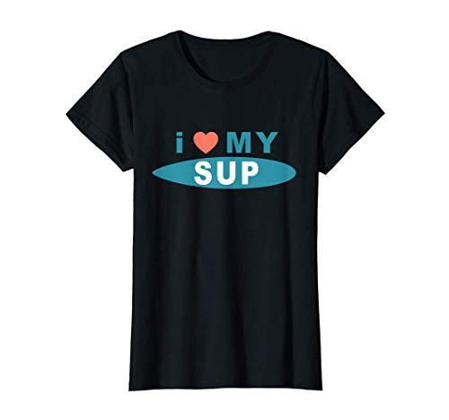 Sup Girl Paddleboarding Gift Stand Up Paddle Board Love SUP T-Shirt