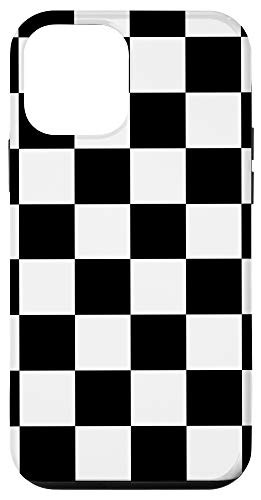 iPhone 12 mini Checkerboard, Black and White Checkered, Checker Board Case