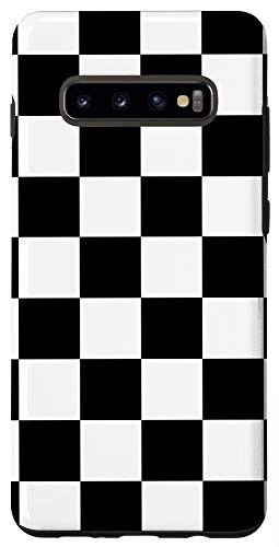 Galaxy S10Plus Checkerboard, Black and White Checkered, Checker Board Case