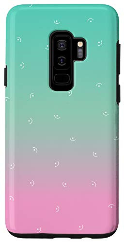 Galaxy S9Plus Watercolor Pattern Phone Case, Cute Semicircle Graphics Gift Case