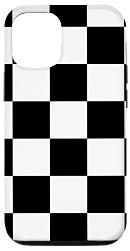 iPhone 12/12 Pro Checkerboard, Black and White Checkered, Checker Board Case