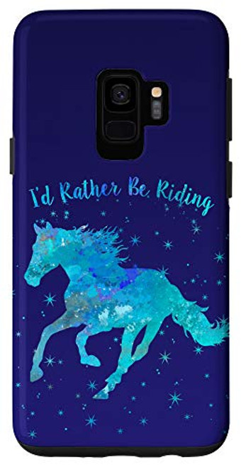 Galaxy S9 Horse Lover I'D RATHER BE RIDING Equestrian Teen Girl Women Case Galaxy S9 Horse Lover I'D RATHER BE RIDING Equestrian Teen Girl Women Case