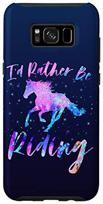 Galaxy S8Plus Horse Rider I'D RATHER BE RIDING Equestrian Teen Girl Women Case Galaxy S8Plus Horse Rider I'D RATHER BE RIDING Equestrian Teen Girl Women Case