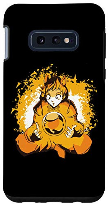 Galaxy S10e Anime Girl With Cat Ears in Flames l Anime Lover Gift Case