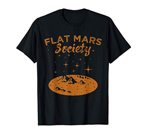 Mens Flat Mars Society Tee, Flat Mars Society Vintage T-Shirt