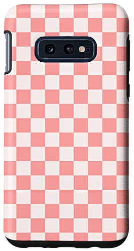 Galaxy S10e Pink Checkerboard Cute Chess Board Checkered Lover Gift Case