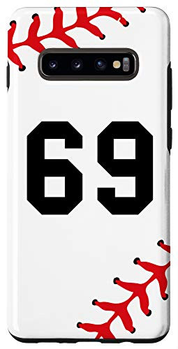 Galaxy S10Plus Baseball Jersey Uniform Number 69 Player Sports Team Gift Case