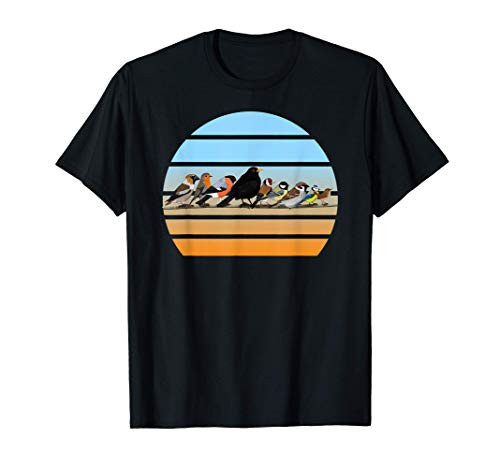 Garden Birds Birdlover Birdwatcher Animal Biologist Gift T-Shirt