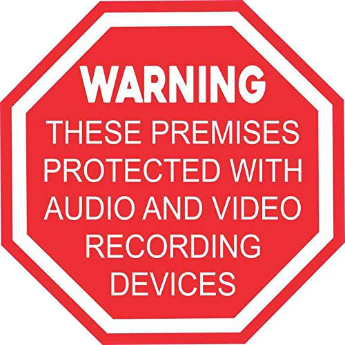 StickerTalk Audio and Video Recording Vinyl Sticker, 6 inches by 6 inches