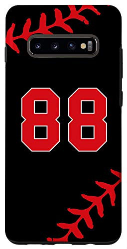 Galaxy S10Plus Baseball Jersey Uniform Number 88 Ball Player Gift for Guys Case