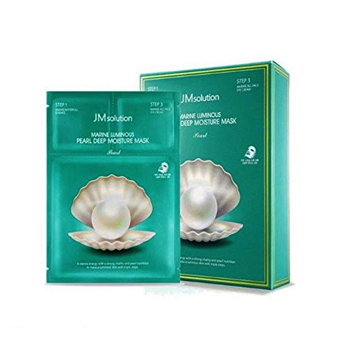 1 Box 10 PCS JM Solution Best 5 Combo Mask Sheet, Aurora, Cocoon, SOS, Marine, Propolis, JM SOLUTION (marine luminous pearl deep moisture)