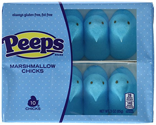 Marshmallow Peeps Blue Chicks 10ct (2 Trays in Total)