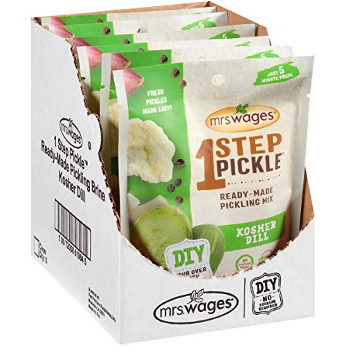 Mrs. Wages 1 Step Pickle Kosher Dill Ready-Made Pickling Mix (VALUE PACK of 6)