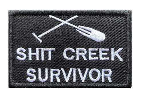Antrix Shit Creek Survivor Tactical Military Emblem Badge Patch - 3.15"x2" Antrix Shit Creek Survivor Tactical Military Emblem Badge Patch - 3.15"x2"