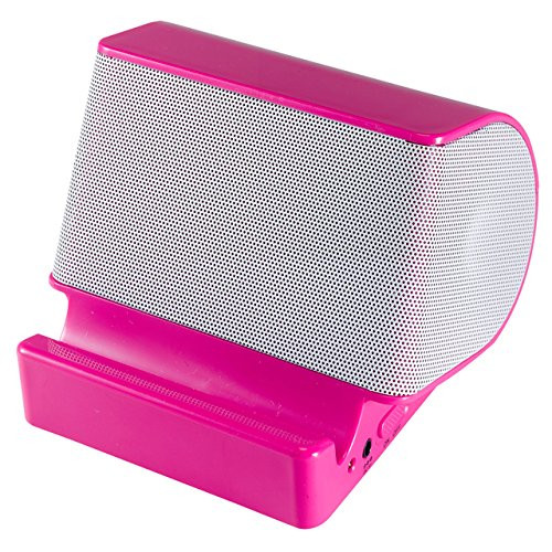 Craig Electronics CMA3546BTPK Portable Stereo Speaker with Bluetooth Wireless Technology (Pink) (Renewed)