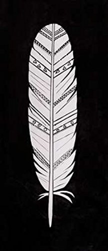 Posterazzi Collection Bird Feather Poster Print by Atelier B Art Studio (10 x 20)