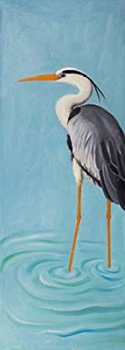 Posterazzi Collection Grey Heron Poster Print by Atelier B Art Studio (10 x 20)