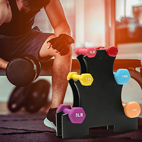 Dumbbell Rack, Weight Tree Dumbbell Rack, Strength Training Dumbbell Racks, 3 Tier Dumbbells Hand Weights Sets Compact Dumbbell Bracket Free Weight Stand for Home Gym Dumbbells (Without Dumbbells)