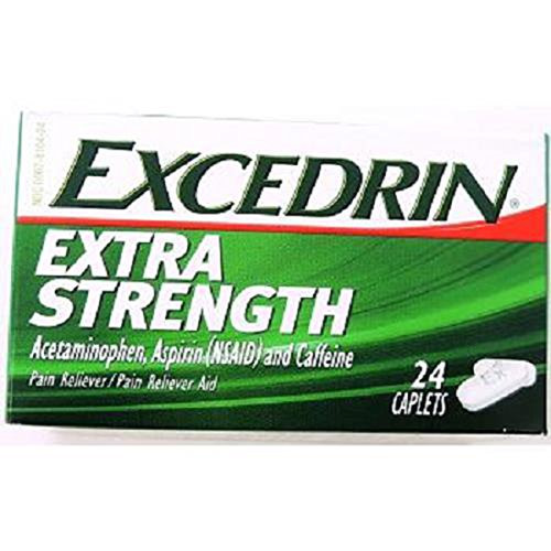 Excedrin Extra Strength, Aspirin Pain Reliever Caplets, Count 1 - Headache/Pain Relief / Grab Varieties  and  Flavors