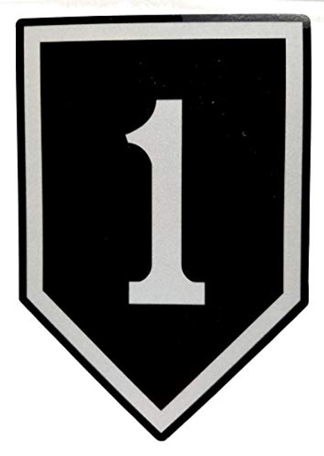 Sticker 1st Infantry Division Decal for Car Truck Bumper Laptop Vinylig Red One US Army USA Military Soldier (3 inch)