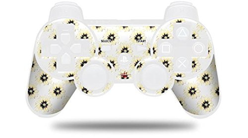 Sony PS3 Controller Decal Style Skin - Kearas Daisies Diffuse Glow Yellow (CONTROLLER NOT INCLUDED)