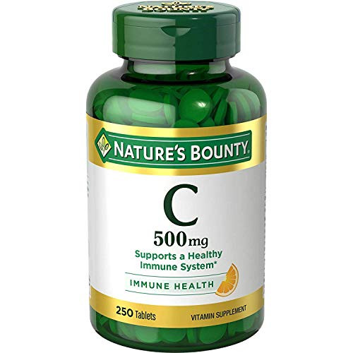 Nature's Bounty Vitamin C 500 mg, 250 Tablets (Pack of 2)