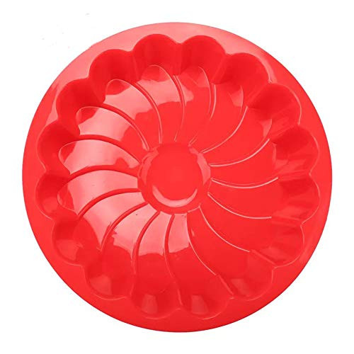 Silicone Large Cake Mold Flower Shaped Round Nonstick Baking Pan Bread Baking Tray For Brownie Cheesecake Tart Pie Flan(red) Silicone Large Cake Mold Flower Shaped Round Nonstick Baking Pan Bread Baking Tray For Brownie Cheesecake Tart Pie Flan(red)