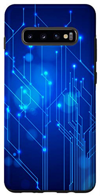 Galaxy S10Plus Blue Circuit Board Software Developer Engineer Gift Idea Case