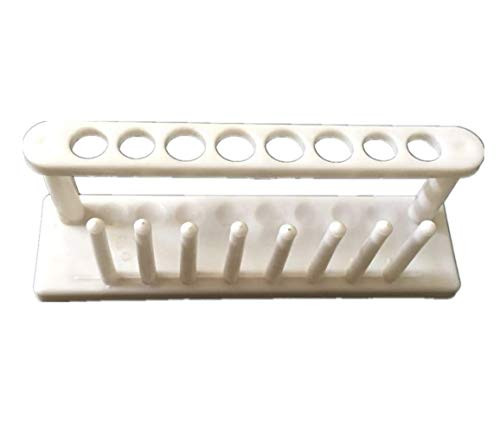 Test Tube Rack Test Tube Holder Drying Rack 8 Tube Capacity 4 Holes Diameter 15 mm  and  4 Holes Diameter 20 mm